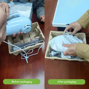 Üretici ev aletleri için geri dönüşümlü kağıt ambalaj için toplu olarak özelleştirilmiş biyobozunur düz ağızlı torbalar sağlar.