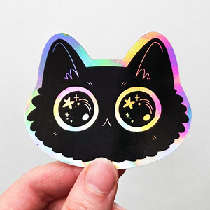 Etiqueta con Logotipo Personalizada, Resistente a los Rayos UV e Impermeable, Impresión de Adhesivos Holográficos de Vinilo PVC Troquelados - Product Image 1