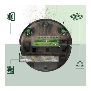 Robot de nettoyage de sols Roomba Combo Max 705 AutoWash Noir 817259, aspiration humide et sèche, 13000 Pa, réservoir de 0,26 L - Product Image 3