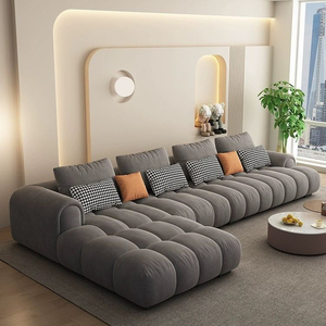 Sang Trọng Đám Mây L Hình Dạng Nhà Phòng Khách Cắt Sofa Bộ Đồ Nội Thất Tuffted Chất Lượng Cao Modular L Hình Dạng Nhung Vải <span class=keywords><strong>Couch</strong></span> - Product Image 4