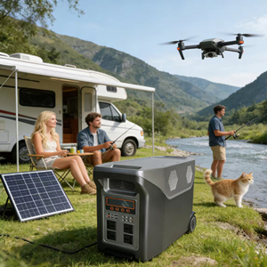 5KW Trolley Portable Power Station 4096-5888Wh LiFePO4 <b>Mobile</b> Energy Storage <b>Generator</b> for Outdoor Backup Power - Product Image 4
