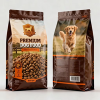 Sacs d'emballage alimentaire pour animaux de compagnie recyclables à impression personnalisée, vente en gros pour aliments pour chiens, chats, oiseaux, perroquets, porcs, vaches, moutons, chevaux