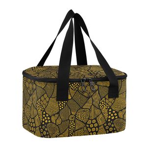 African Ethnic Tribal Pattern Insulated <b>Mini</b> <b>Cooler</b> Bag Portable Custom Print 6-Pack Small Lunch <b>Cooler</b> Bag for Lunch - Product Image 2