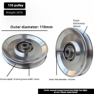 Accesorios de Equipos de Fitness de Aleación de Aluminio y Acero Inoxidable, Polea de Alta Posición, Rueda Metálica para Polea de Alta Resistencia - Product Image 6