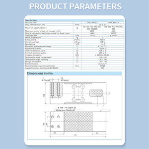 Cảm biến lực Zemic L6G, độ chính xác cao, nhiều trọng lượng khác nhau: 100kg, 50kg, 600kg - Trực tiếp từ nhà sản xuất - Product Image 5