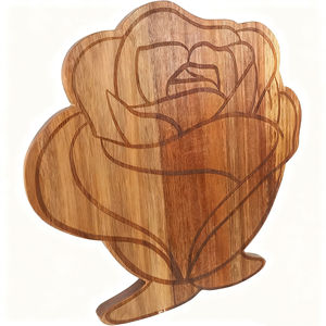 Papan Potong Kayu Akasia Modern Duramen Food Grade untuk Memotong, Papan Potong Pizza dan Charcuterie 2 Sisi, Dapat Dikustomisasi - Product Image 5