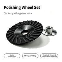 Support de disque à lamelles en résine avec bride métallique pour meuleuse d'angle – Accessoire pour le meulage et le polissage du métal, de la pierre et du bois