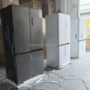 ตู้เย็นด้านข้างสีขาวอินเวอร์เตอร์220V 4ประตู650L ตู้เย็นในตัวประหยัดพลังงานน้ำค้างแข็งฟรีความจุขนาดใหญ่ที่เงียบสงบ - Product Image 5