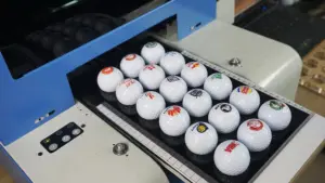 Printer bola Golf desktop ukuran kecil mesin cetak uv a4 untuk pencetakan logo