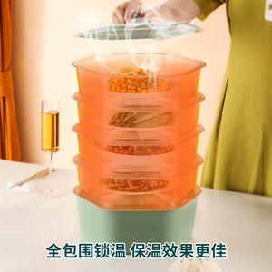 Couverture alimentaire en plastique multifonctionnelle, isolation thermique, anti-poussière, transparente, pour le rangement de la cuisine, 80059 - Product Image 5