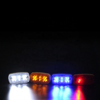 OEM Véhicule Voiture Camion Remorque Feu arrière Cadre en plastique 10-30v 12 LED Rouge Ambre Feu latéral