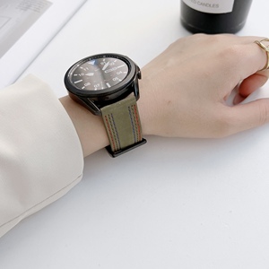 FORWELLENY <span class=keywords><strong>Correas</strong></span> de Reloj de Cuero de Liberación Rápida de 22 mm y 20 mm para Samsung Active <span class=keywords><strong>2</strong></span> 3/Galaxy <span class=keywords><strong>Watch</strong></span> 3 4, <span class=keywords><strong>Correas</strong></span> de Reloj Premium para Hombre - Product Image 4