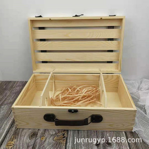 กล่องไม้ใส่ไวน์แบบคู่ ขนาด 35 ซม. สำหรับเก็บของขวัญ พร้อมพิมพ์โลโก้ - Product Image 4