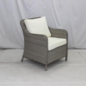 Phật sơn vườn 4 chỗ ngồi đồ nội thất mây đặt <span class=keywords><strong>wicker</strong></span> nhà hàng ngoài trời vòng bàn ăn và ghế - Product Image 2