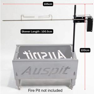 Griglia Portatile Originale Auspit per Campeggio, Barbecue Compatto con <span class=keywords><strong>Girarrosto</strong></span> Automatico - Product Image 3