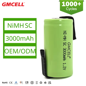Cellules de batterie rechargeables NiMH 1,2 V SC 3000 mAh pour packs de batteries d'outils électriques personnalisés 1,2 V/2,4 V/3,6 V/4,8 V - Product Image 1