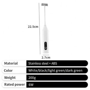 Promotion Metal Whisk Electric Wireless Handheld Small Coffe Milk Frother for Business - Product Image 2