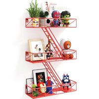 Étagère anti-incendie personnalisée étagère de rangement en métal présentoir mural flottant pour figurine d'action