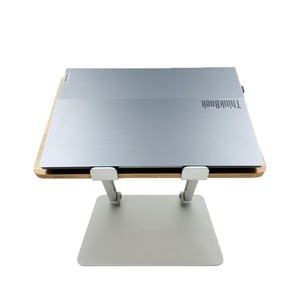 Hennez Bamboo <b>Desktop</b> <b>Stand</b> 34x24x6.5cm Computer Riser for Home Office Use - Product Image 2