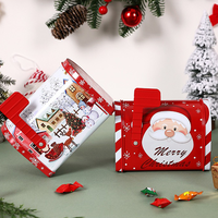 Boîte en forme de boîte aux lettres de Noël 135*80*H95mm, boîte à bonbons, emballage pour biscuits, boîte en étain hermétique pour chocolat