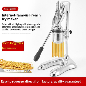 Presse-purée manuelle en acier inoxydable robuste pour frites longues - Product Image 5
