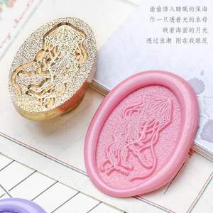 Série Merveilles Naturelles : Tampon à Cire Scellante avec Tête en Laiton pour Estampage, Thème Animal, Décoration pour Artisanat Papier - Product Image 5