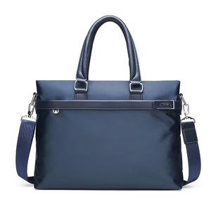 Bockles Porte-documents d'affaires pour homme 14 pouces en tissu Oxford imperméable, sacoche pour ordinateur portable, sac à bandoulière, sac de voyage - Product Image 1