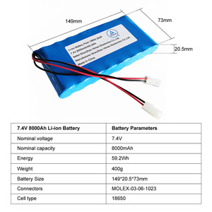 Pack de batteries rechargeables personnalisées 1S <span class=keywords><strong>2S</strong></span> 3S 4S 6S 3.7V 7.4V 11.1V 14.8V 14V 14.4V Lithium-<span class=keywords><strong>ion</strong></span> 18650 <span class=keywords><strong>Li</strong></span>-<span class=keywords><strong>ion</strong></span> avec <span class=keywords><strong>BMS</strong></span> - Product Image 4