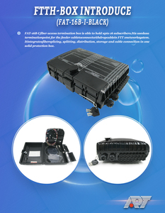 Caja de terminación de fibra óptica FTTH FAT ODP de 16, 24, 48 núcleos, 3 entradas y 48 salidas, FDB-48K APCXY OEM, garantía de 12 meses, para montaje en poste/pared - Product Image 3