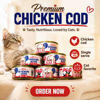 Nourriture humide pour chat aux saveurs mélangées en conserve de 85 g, riche en protéines, poulet, saumon, poisson, collations saines pour animaux de compagnie