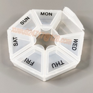 ราคาถูกขายร้อนรอบสไตล์7วันกล่องยา7ช่องรายสัปดาห์พลาสติกยาออแกไนเซอร์7กรณี - Product Image 2