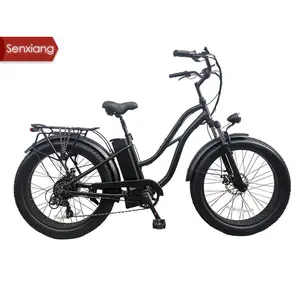 E Bike Electric Bicycle Fat Tire Mountain Bike Sports Electric Bicycle US market cruiser fat tire model beach travel classic