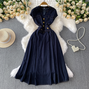 On Sale Denim Pinafore Dress Sustainable and Washable | Alibaba.com
