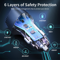 Cargador de Coche de Doble Puerto PD30W QC18W, Carga Rápida USB Tipo C para Teléfono Inteligente y Tableta