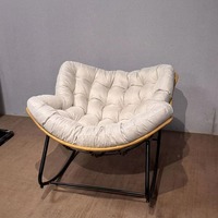 Canapé de loisirs de style design moderne et luxueux pour villa et appartement, meubles en rotin de haute qualité, meubles en métal pour la maison, salon