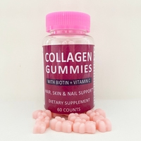 Vente en gros Gummies Suppléments de collagène pour la peau Glow Cheveux Ongles Beauté OEM Marque privée