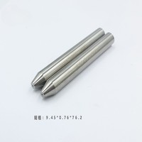 Buse de mélange en acier au tungstène et acier inoxydable pour machine de découpe jet d'eau haute pression, usinée CNC, 7.0*0.76*76.2, pièce de rechange longue