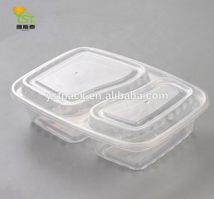 Высококачественный прозрачный пластиковый контейнер, пластиковая коробка для салата, пластиковая коробка с крышкой для салата - Product Image 3