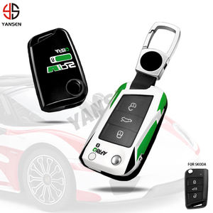 Carcasa de llave para Skoda Octavia A7 <span class=keywords><strong>Seat</strong></span> <span class=keywords><strong>Leon</strong></span> <span class=keywords><strong>2023</strong></span> nueva moda deportes ABS TPU funda de llave de control remoto de coche funda de bolsa accesorios Fob - Product Image 2