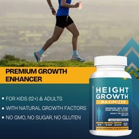 GMP Croissance Taille Calcium Vitamine D3 Zinc L Arginine GABA 5 HTP Complément Osseux 60 Gélules Enfants Adolescents Adultes