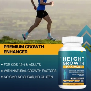 GMP Crecimiento Calcio Vitamina D3 <span class=keywords><strong>Zinc</strong></span> L Arginina GABA 5 HTP Suplemento Óseo 60 Cápsulas Niños Adolescentes Adultos - Product Image 4