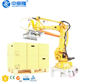 Automatic Palletizer Machine Carton Box Stacking Depalletizer Robot Arm Mechanical Palletizer