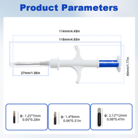 Microchip Animal ISO11784/11785 FDX-B, Jeringa Estéril Implantable, RFID de Biovidrio, 134.2KHz, Nuevo para Perros, Gatos, Conejos y Ganado