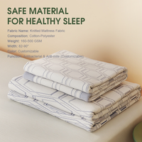 Tissu tricoté en gros pour matelas, textile de rembourrage pour fabricants de literie, fourniture OEM personnalisée