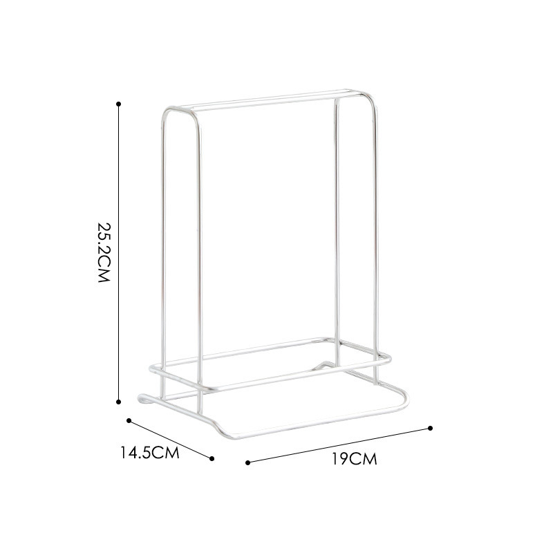 Stainless steel clothes hanger storage rack
