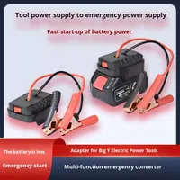 Démarreur de secours pour voiture compatible avec les batteries au lithium Makita et EVE, portable, en ABS noir, booster de puissance pour véhicule