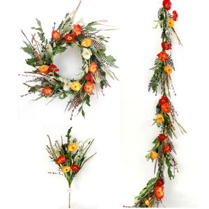 Vente en Gros de Fleurs Artificielles de Printemps Pulvérisation de Coquelicots de Fleurs Sauvages <span class=keywords><strong>Bouquet</strong></span> de Fleurs de Pâques - Product Image 6