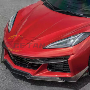 Lèvre de pare-chocs avant en fibre de carbone, canards avant pour Chevrolet <span class=keywords><strong>Corvette</strong></span> <span class=keywords><strong>C8</strong></span> <span class=keywords><strong>Z06</strong></span> Coupé 2 portes <span class=keywords><strong>2023</strong></span>, lèvre avant - Product Image 5