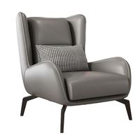 Fauteuil d'appoint pour coin lecture en cuir PU, prix d'usine abordable
