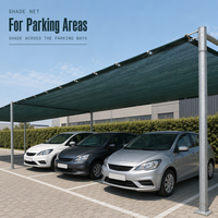 Voile d'ombrage pour parking, filet d'ombrage extérieur en HDPE vert résistant aux UV, taille personnalisée, bâche pare-soleil